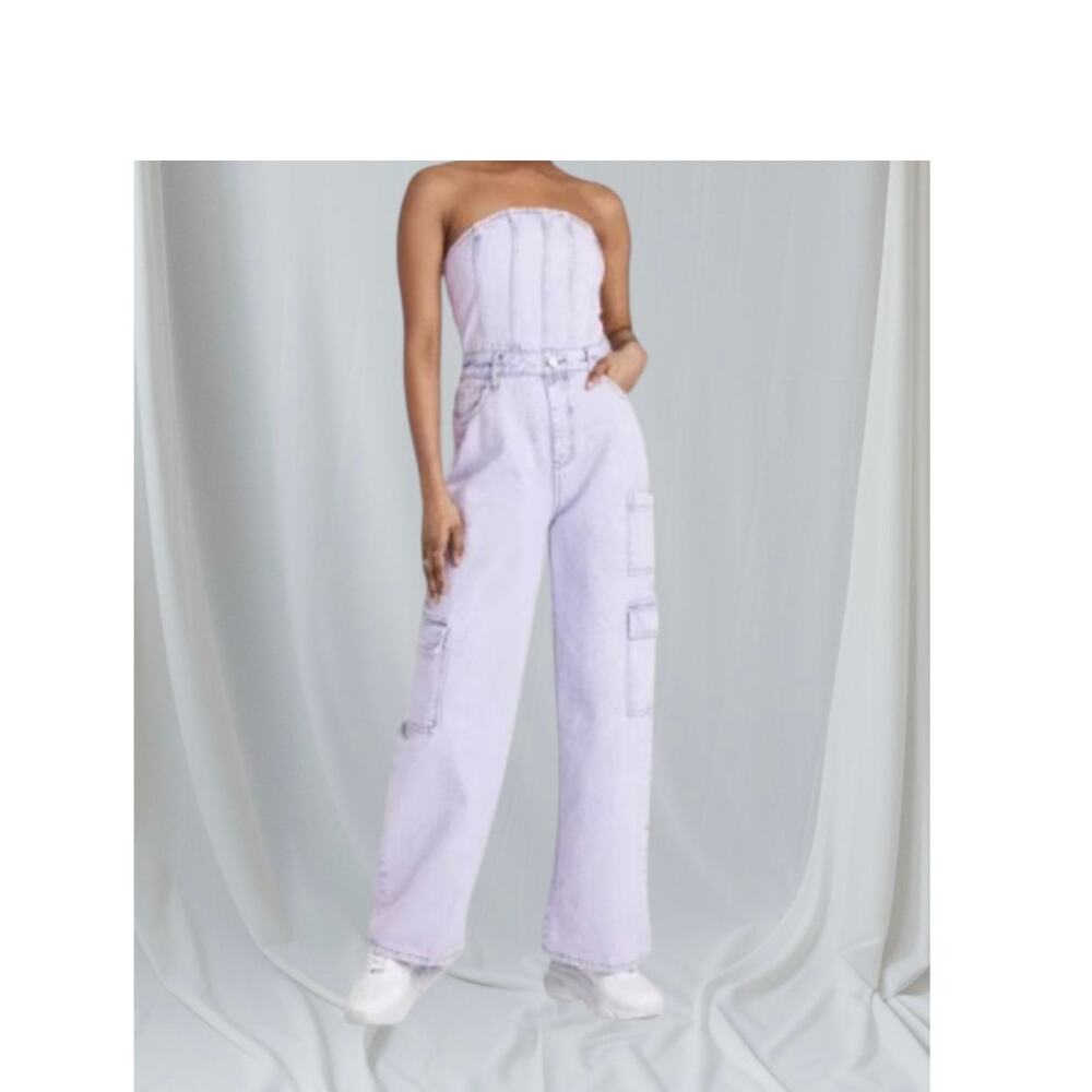 NWT Tube Cargo Denim Jumpsuit - Wild Fable Plus Size 3X :)
